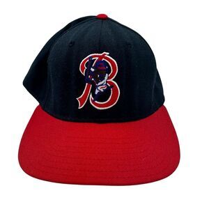 Vintage Buffalo Bisons Hat MiLB DeLong Wool Fitted 7-1/8 USA Made Baseball Cap